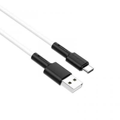 Кабель BOROFONE BX31 USB to Type-C 3A, 1m, silicone, TPE connectors, White Кабель BOROFONE BX31 USB to Type-C 3A, 1m, silicone, TPE connectors, White