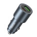 Автомобільний зарядний пристрій HOCO Z60 Bloom 48W dual-port PD30W+QC3.0 multi-protocol car charger Metal Gray Автомобільний зарядний пристрій HOCO Z60 Bloom 48W dual-port PD30W+QC3.0 multi-protocol car charger Metal Gray
