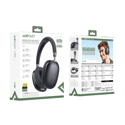 Бездротові накладні навушники ACEFAST H13 Wireless Headset Black Бездротові накладні навушники ACEFAST H13 Wireless Headset Black