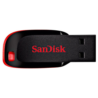 Флеш-накопичувач SanDisk USB 2.0 Cruzer Blade 128Gb Black/Red