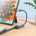 Мережевий адаптер HOCO UA37 Type-C ethernet adapter (1000 Mbps) Metal Gray