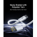 Кабель Baseus New Braided Fast Charging Cable USB-A to USB-C 100W/7.5W 1m Cosmic Black