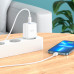 Мережевий зарядний пристрій з кабелем HOCO C104A Stage single port PD20W charger set (C to iP)(EU) White Мережевий зарядний пристрій з кабелем HOCO C104A Stage single port PD20W charger set (C to iP)(EU) White
