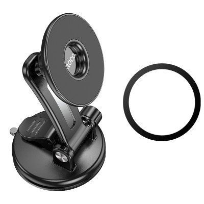 Автотримач для телефона HOCO CA113 Excelle center console ring magnetic car holder Black