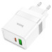 Мережевий зарядний пристрій HOCO N21 Topspeed PD30W+QC3.0 charger White