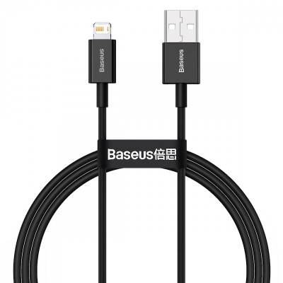 Кабель Baseus Superior Series USB to iP 2.4A 1m Black Кабель Baseus Superior Series USB to iP 2.4A 1m Black