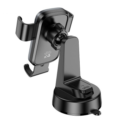 Автотримач для телефона HOCO H81 Vista Gravity Car holder (center console) Black Metal Gray Автотримач для телефона HOCO H81 Vista Gravity Car holder (center console) Black Metal Gray