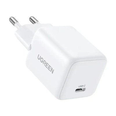 Мережевий зарядний пристрій UGREEN 20W USB-C GaN Fast Charger EU