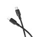 Кабель BOROFONE BX113 Lenny PD silicone charging data cable iP(L=1M) Black Кабель BOROFONE BX113 Lenny PD silicone charging data cable iP(L=1M) Black