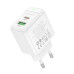 Мережевий зарядний пристрій BOROFONE BAS45A Potential PD30W+QC3.0 charger(EU) White