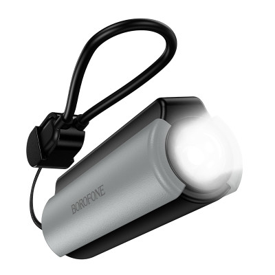 Зовнішній акумулятор BOROFONE BJ87 Star power bank with flashlight and cable(5000mAh) Black