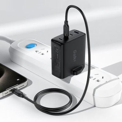 Кабель ACEFAST C16-05, USB to iP, 30W, 2m,TPU, TPU connectors, Black