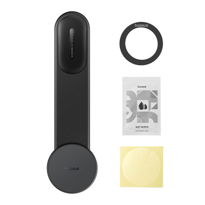 Автотримач для телефона Baseus PrimeTrip C02 Air Magnetic Car Mount Stick-on Type Cluster Black