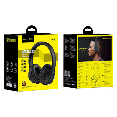 Бездротові накладні навушники HOCO W28 Journey wireless headphones Black