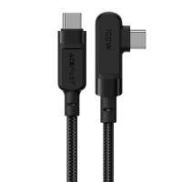 Кабель ACEFAST C5-03 USB-C to USB-C 100W right angled aluminum alloy 2m Black Кабель ACEFAST C5-03 USB-C to USB-C 100W right angled aluminum alloy 2m Black