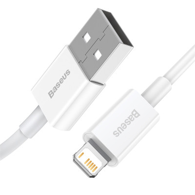 Кабель Baseus Superior Series Fast Charging Data Cable USB to iP 2.4A 0.25m White Кабель Baseus Superior Series Fast Charging Data Cable USB to iP 2.4A 0.25m White