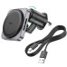 Автотримач для телефона з БЗП HOCO HW15 Speed magnetic wireless fast charging car holder(air outlet) Black Metal Gray