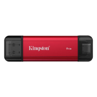 Портативний SSD Kingston Dual USB-A/C 1TB Dual Portable 1050MB/s USB 3.2 Gen 2 Red/Black