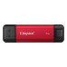 Портативний SSD Kingston Dual USB-A/C 1TB Dual Portable 1050MB/s USB 3.2 Gen 2 Red/Black