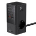 Мережевий зарядний пристрій Baseus PowerCombo Tower Digital PowerStrip 3AC+2U+2C 35W with 1.5m Power Cord EU Cluster Black