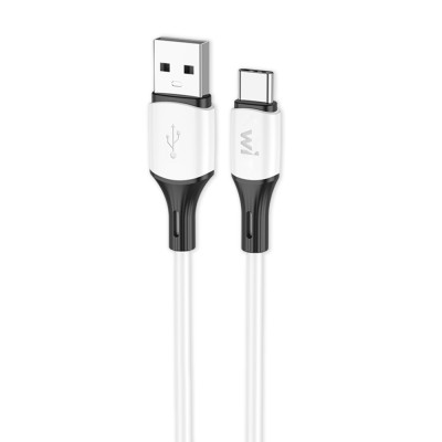 Кабель Wibrand Mamba Type-C silicone charging data cable 1m White Кабель Wibrand Mamba Type-C silicone charging data cable 1m White