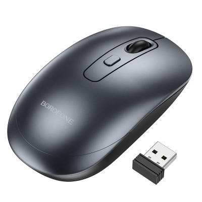 Маніпулятор миша BOROFONE BG13 Winner 2.4G business wireless mouse Black Metal Gray Маніпулятор миша BOROFONE BG13 Winner 2.4G business wireless mouse Black Metal Gray