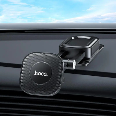 Автотримач для телефона HOCO H4 Mike magnetic car mount(center console) Black