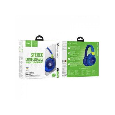Бездротові накладні навушники HOCO W43 Adventure BT headphones Blue