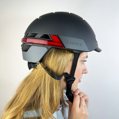 Захисний шолом Livall BH51M NSO (L) Black (57-61см), акустика JBL, мікрофон, сигнали поворотів та стопів, додаток, пульт BR80, застібка, Bluetooth