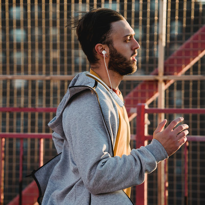 Бездротові спортивні навушники HOCO ES62 Pretty neck-hang BT earphones Grey