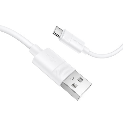 Кабель BOROFONE BX123 Leya silicone charging data cable Type-C White Кабель BOROFONE BX123 Leya silicone charging data cable Type-C White
