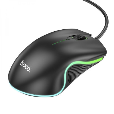 Миша HOCO GM19 Enjoy gaming luminous wired mouse Black Миша HOCO GM19 Enjoy gaming luminous wired mouse Black