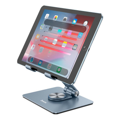 Підставка для планшета HOCO PH52 Might metal rotating tablet desktop holder Metal Gray Підставка для планшета HOCO PH52 Might metal rotating tablet desktop holder Metal Gray