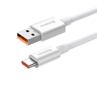 Кабель Baseus Superior Series Fast Charging Data Cable USB to Type-C 100W 1.5m Moon White Кабель Baseus Superior Series Fast Charging Data Cable USB to Type-C 100W 1.5m Moon White