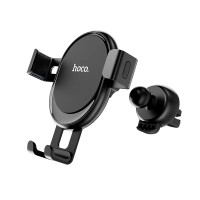 Автотримач для телефона HOCO CA56 Plus Armor metal gravity car holder Black Silver Автотримач для телефона HOCO CA56 Plus Armor metal gravity car holder Black Silver