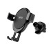 Автотримач для телефона HOCO CA56 Plus Armor metal gravity car holder Black Silver