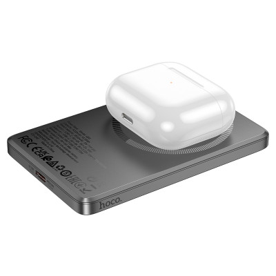 Внешний аккумулятор HOCO Q26 Joy PD20W magnetic fast charging power bank(5000mAh) metal gray