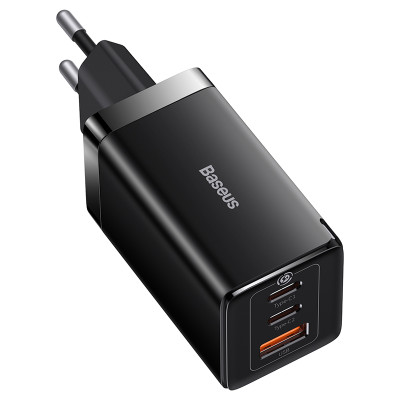 Мережевий зарядний пристрій з кабелем Baseus GaN5 Pro Fast Charger 2C+U 65W EU Black(Baseus Xiaobai charging Cable Type-C to Type-C 100W) Мережевий зарядний пристрій з кабелем Baseus GaN5 Pro Fast Charger 2C+U 65W EU Black(Baseus Xiaobai charging Cable Type-C to Type-C 100W)