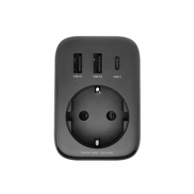 Мережевий зарядний пристрій UGREEN CD314 30W Outlet Extender EU (2A1C) (UGR-90613)
