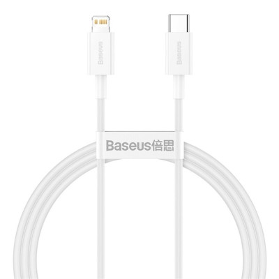 Кабель Baseus Superior Series Type-C to IP PD 20W 1m White Кабель Baseus Superior Series Type-C to IP PD 20W 1m White