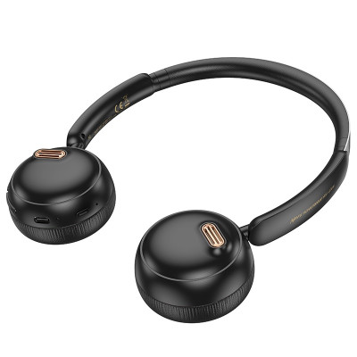 Бездротові накладні навушники HOCO W62 Verso retro BT headphones Black