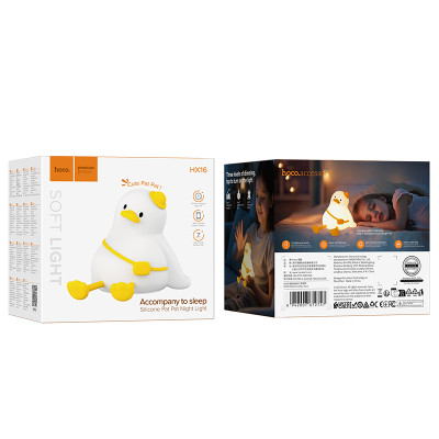 Светильник HOCO HX16 2W. 1200 mAh. Silicone lamp Duck