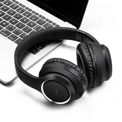 Бездротові накладні навушники HOCO W28 Journey wireless headphones Black
