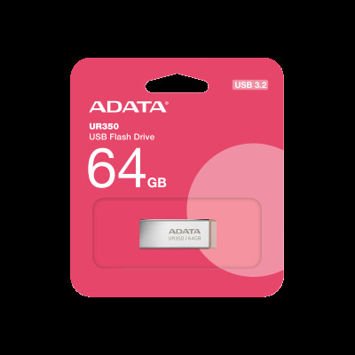 Флеш-накопичувач ADATA USB 3.2 UR 350 64Gb Silver/Beige