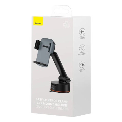 Автотримач для телефона Baseus Easy Control Clamp Car Mount Holder Pro (Suction Cup Version)  Tarnish