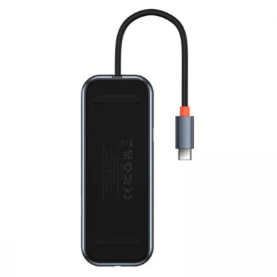 USB-хаб Baseus AcmeJoy 5-Port Type-C HUB Adapter(Type-C to USB3.0*2+USB2.0*1+Type-C PD&Data *1+RJ45*1)Dark Gray USB-хаб Baseus AcmeJoy 5-Port Type-C HUB Adapter(Type-C to USB3.0*2+USB2.0*1+Type-C PD&Data *1+RJ45*1)Dark Gray