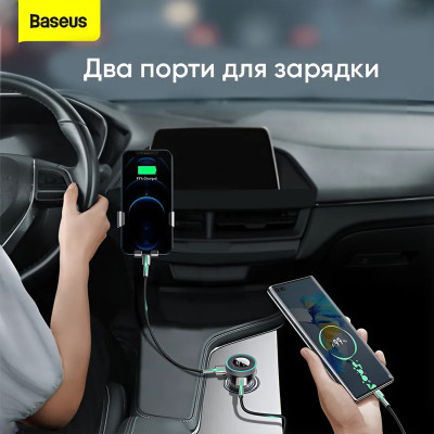 АЗП з FM-модулятором Baseus Enjoy Car Wireless MP3 Charger (Wireless 5.0+5V/3.4A) Black АЗП з FM-модулятором Baseus Enjoy Car Wireless MP3 Charger (Wireless 5.0+5V/3.4A) Black