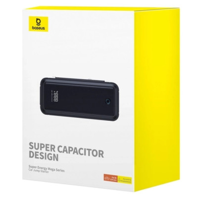 Автомобільний пуско-зарядний пристрій Baseus Super Energy Mega Series Supercapacitor Car Jump Starter 3000A Twilight Grey Автомобільний пуско-зарядний пристрій Baseus Super Energy Mega Series Supercapacitor Car Jump Starter 3000A Twilight Grey