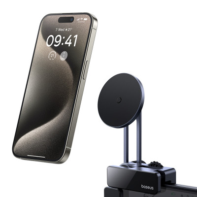 Автотримач для телефона Baseus MaxView Magnetic Car Mount for In-Vehicle Infotainment Screen Space Grey