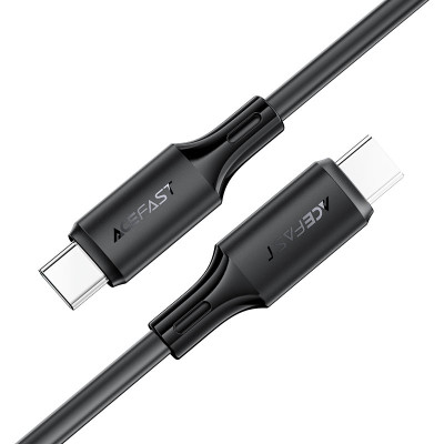 Кабель ACEFAST C17-03 USB-C to USB-C silicone charging data cable Black